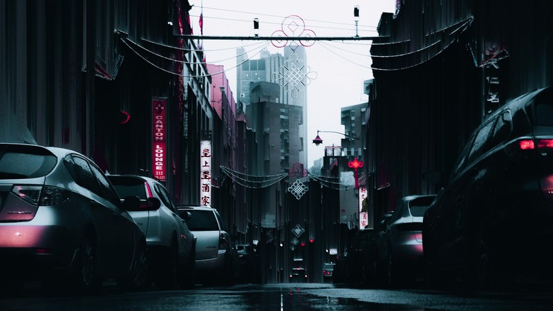 street, artist, artwork, digital art, hd, 4k