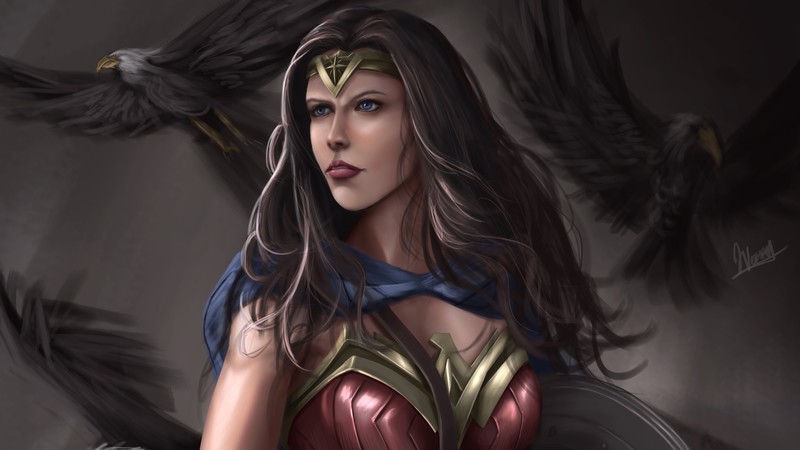 wonder woman, 4k, superheroes, artist, artwork, digital art, hd, deviantart