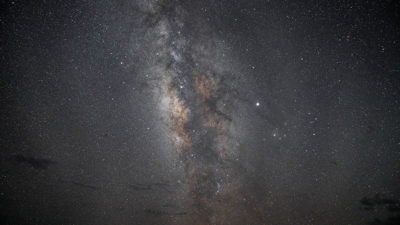 starry sky, milky way, night, sky, stars, 4k