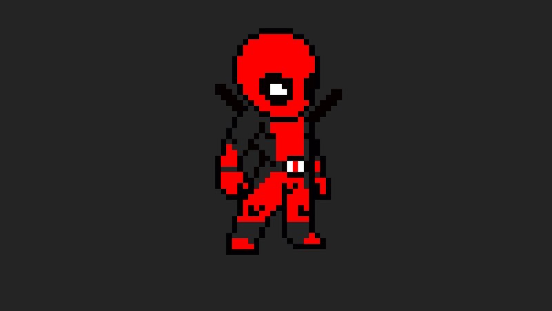 deadpool, superheroes, 8 bit, artist, artwork, digital art, hd