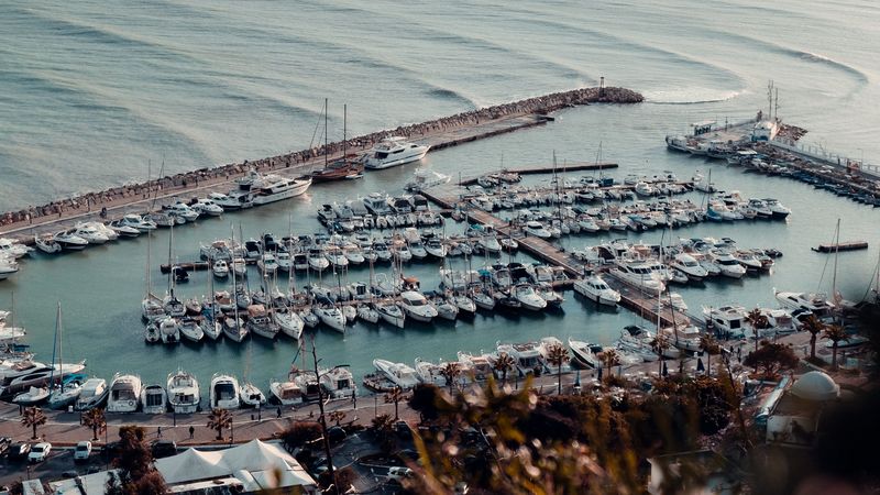 coast, pier, boat, sea, 4k