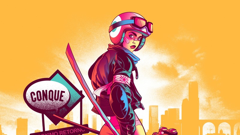 biker, fantasy girls, artist, artwork, digital art, hd, 4k, behance
