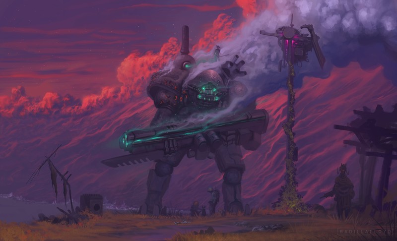 robot, scifi, artist, artwork, digital art, hd, 4k, deviantart