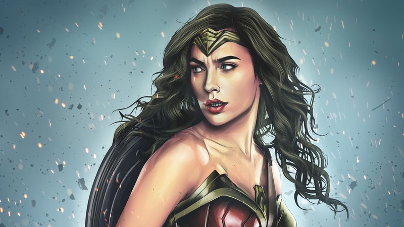 wonder woman, art, 4k, artwork, digital art, superheroes