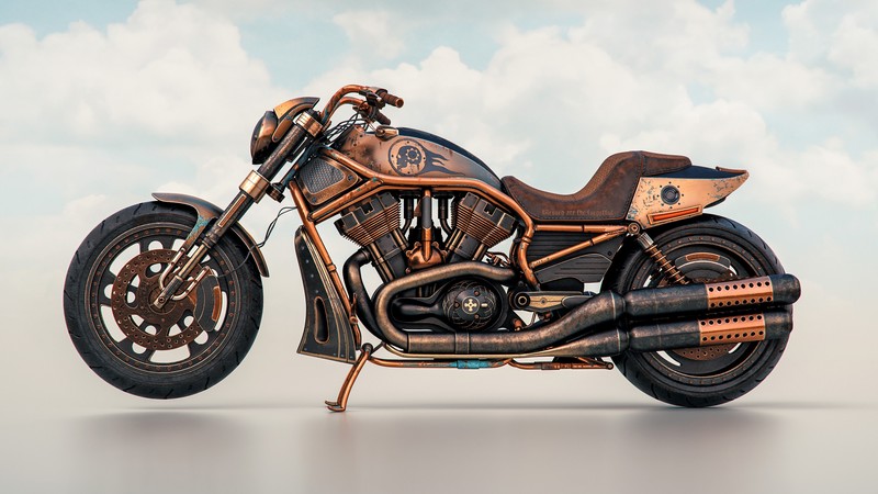 harley davidson, modified, bikes, hd, behance, 4k