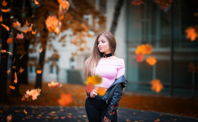 girls, model, hd, autumn, outdoors