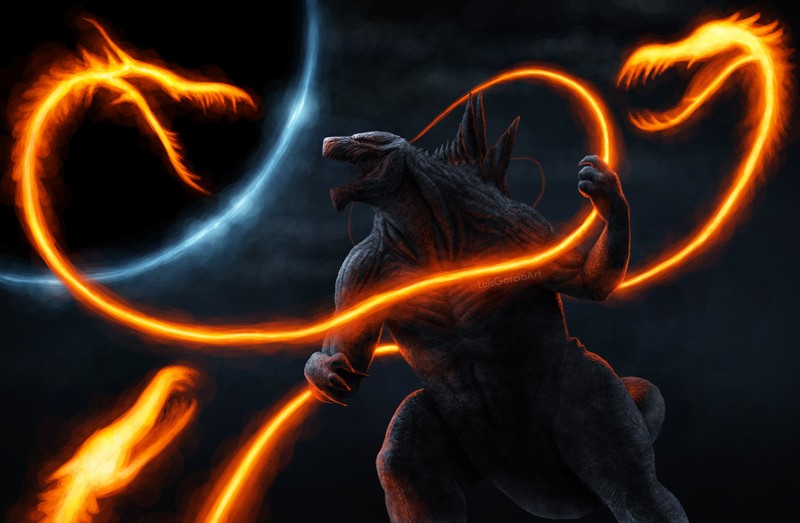 godzilla, artwork, artist, hd, deviantart