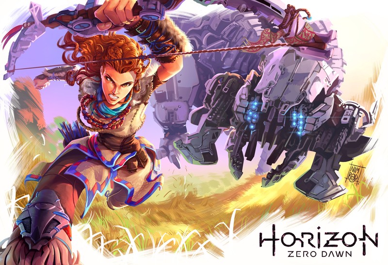 horizon zero dawn, games, pc games, xbox games, ps games, hd, 4k, 2018 games, artist, artwork, digital art, behance