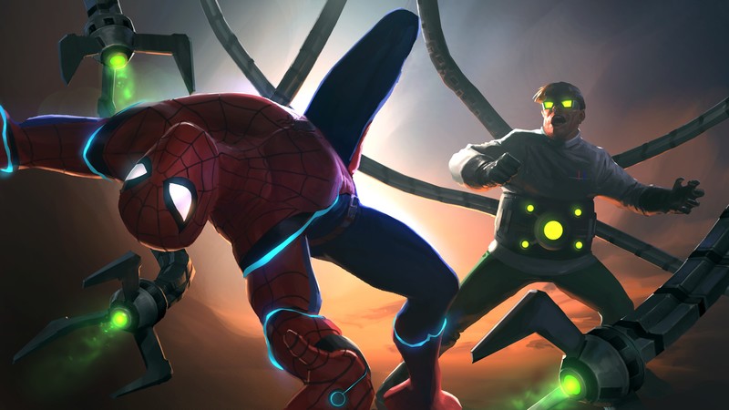 marvel contest of champions, games, hd, marvel, 4k, behance, spiderman