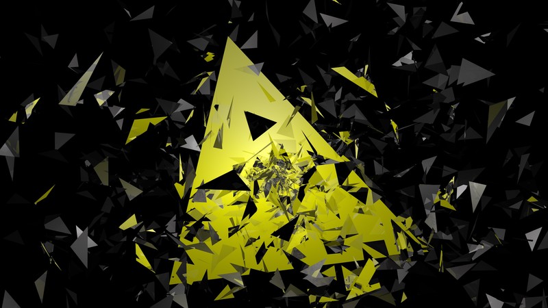 triangle, abstract, glass, hd, 4k, 5k, 3d, shapes