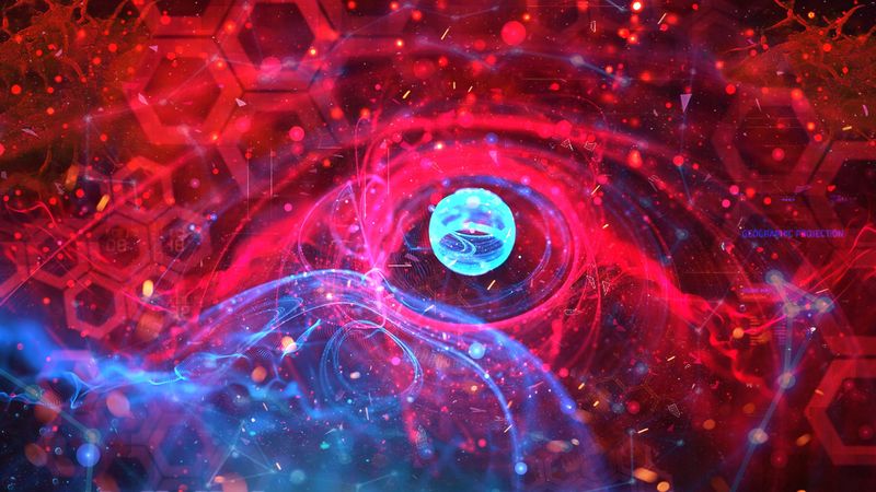 ball, glow, glare, fractal, bright, 4k