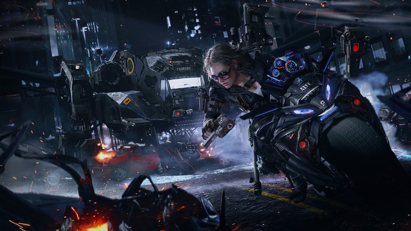 crossfire, games, pc games, xbox games, ps games, 4k, hd, biker, fantasy girls, cyberpunk, scifi