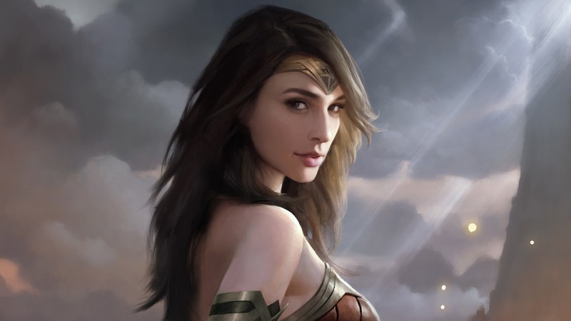 wonder woman, artwork, hd, 4k, digital art, superheroes, art