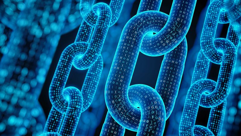 chain, matrix, numbers, neon, 4k