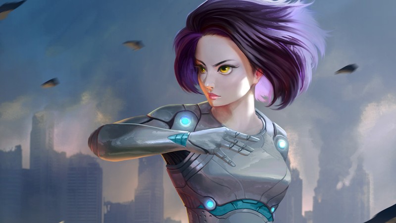alita battle angel, 2018 movies, movies, hd, artwork, artist, digital art, artstation