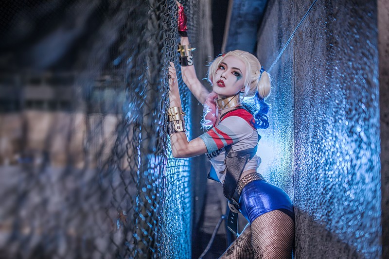 harley quinn, cosplay, hd, 4k, 5k, suicide squad
