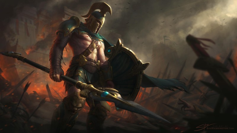 smite, games, hd, 4k, 5k, 8k, warrior, deviantart