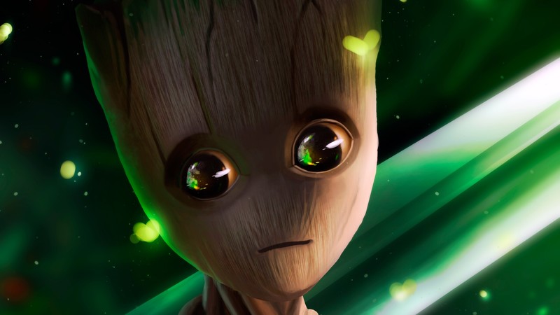 baby groot, artwork, hd, superheroes, art, digital art