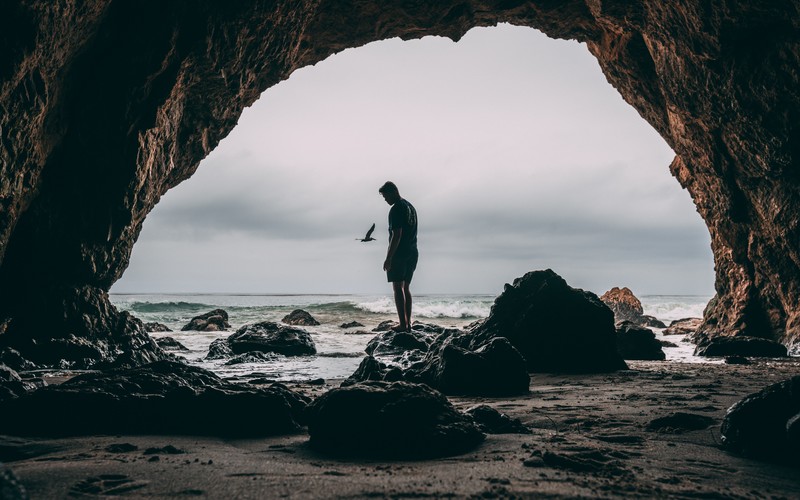cave, man, photography, hd, 4k, 5k, 8k