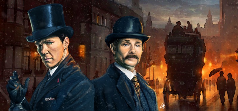 sherlock, tv shows, hd, 4k, benedict cumberbatch, 5k, artwork, digital art, artist
