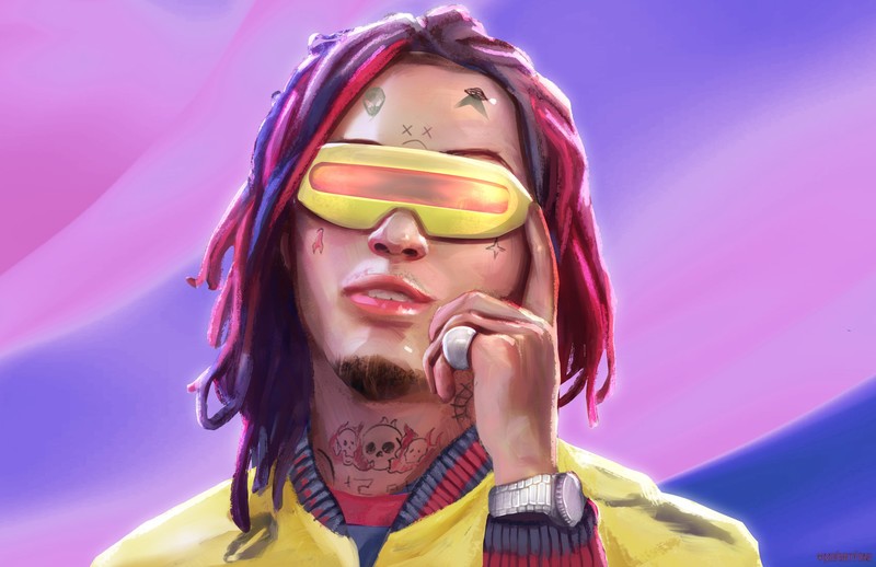 lil pump, music, singer, rapper, male celebrities, boys, hd, 4k, 5k, artwork, digital art