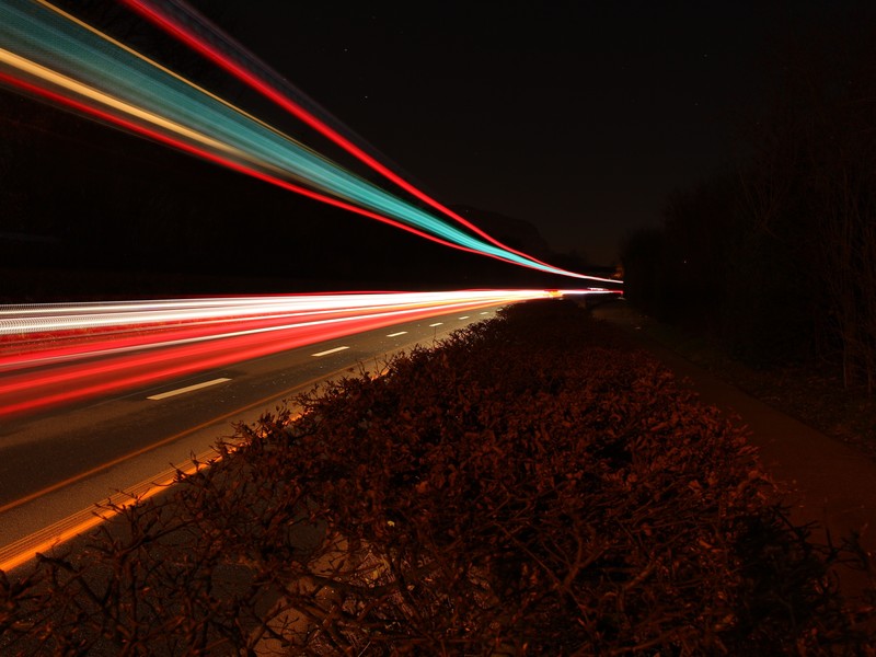 long exposure, light, trails, photography, city, street, hd, 4k
