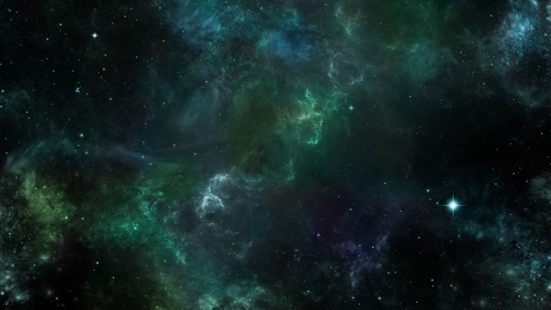 nebula, sparkles, shine, dark, abstraction, 4k