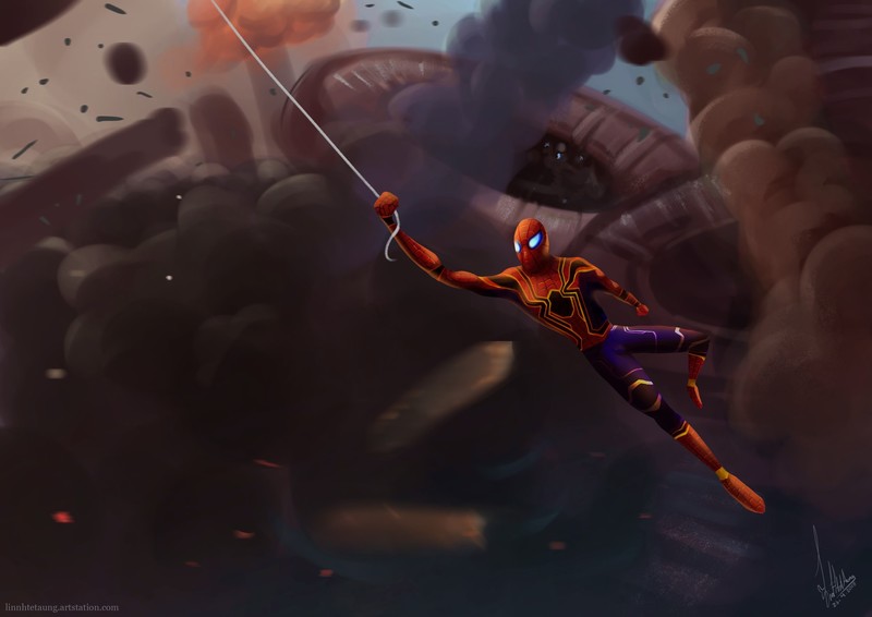 spiderman, hd, artstation, artwork, superheroes, digital art