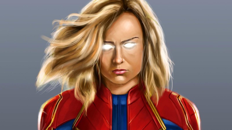 captain marvel, hd, artwork, digital art, superheroes, reddit, artist