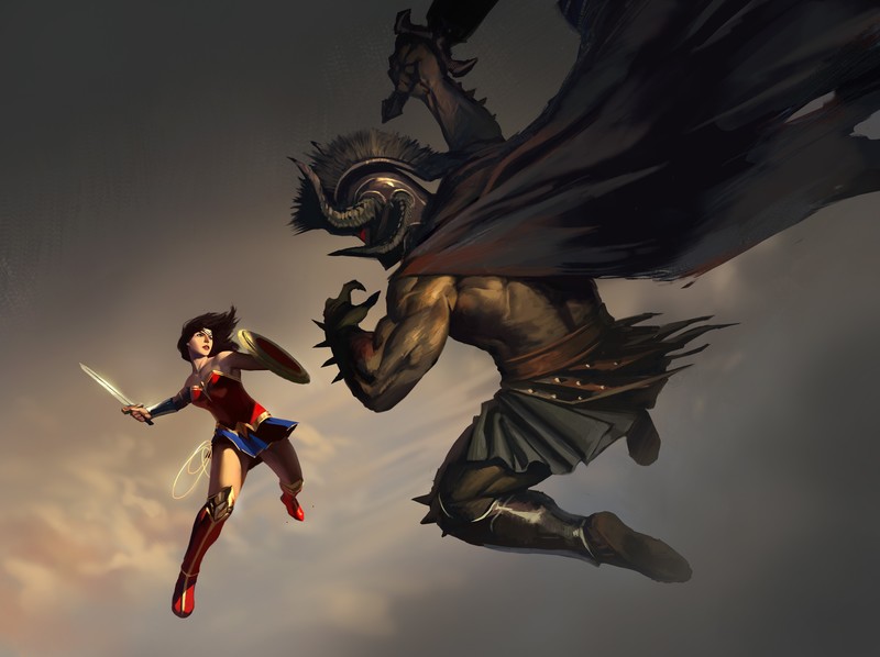 wonder woman, hd, 4k, 5k, 8k, artwork, digital art, superheroes, deviantart