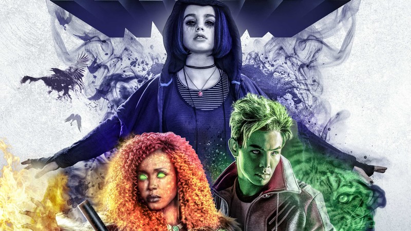 beast boy, raven, starfire, titans, hd, 4k, tv shows