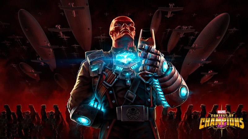 marvel contest of champions, games, hd, marvel, red skull, 4k