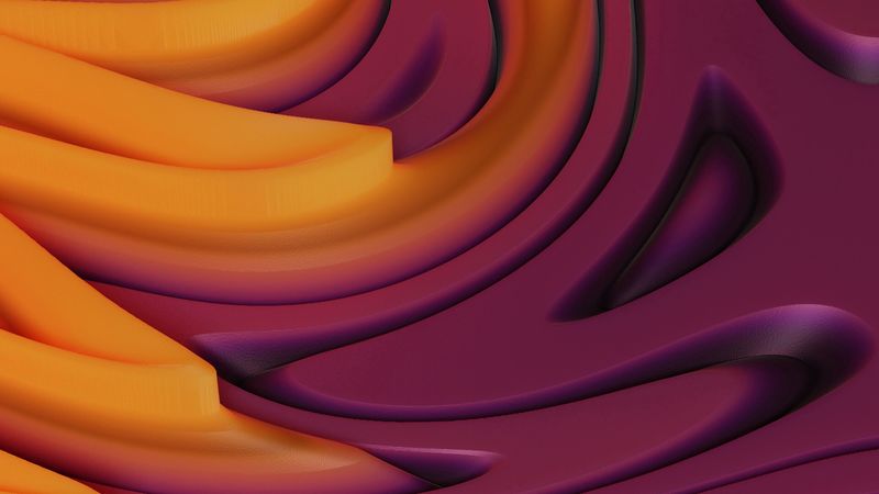 smooth, winding, relief, volume, 3d, 4k