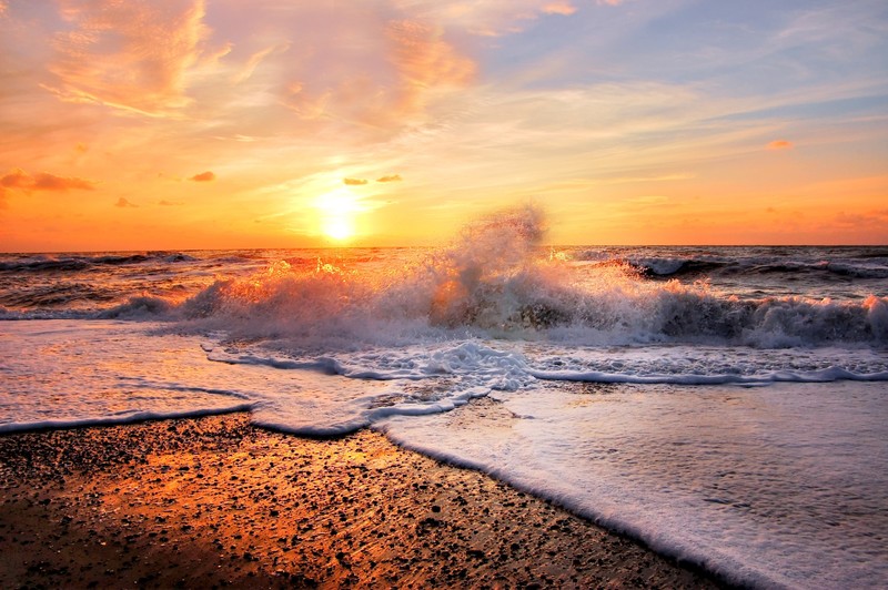 waves, nature, hd, ocean