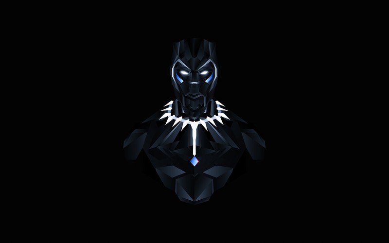 black panther, minimalism, artist, artwork, digital art, hd, behance