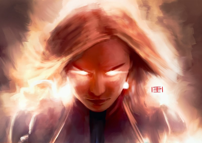 captain marvel, artwork, hd, artist, digital art, artstation, superheroes
