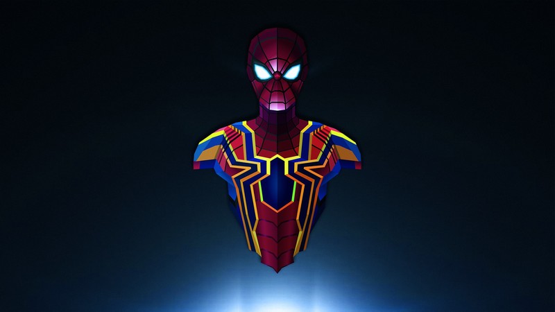 spiderman, low poly, minimalism, minimalist, superheroes, hd, artist, artwork, digital art, behance