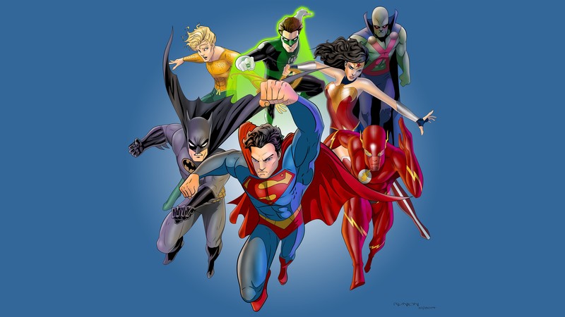 wonder woman, artwork, green lantern, aquaman, superman, batman, flash, 5k, hd, 4k, artist, digital art, deviantart, superheroes