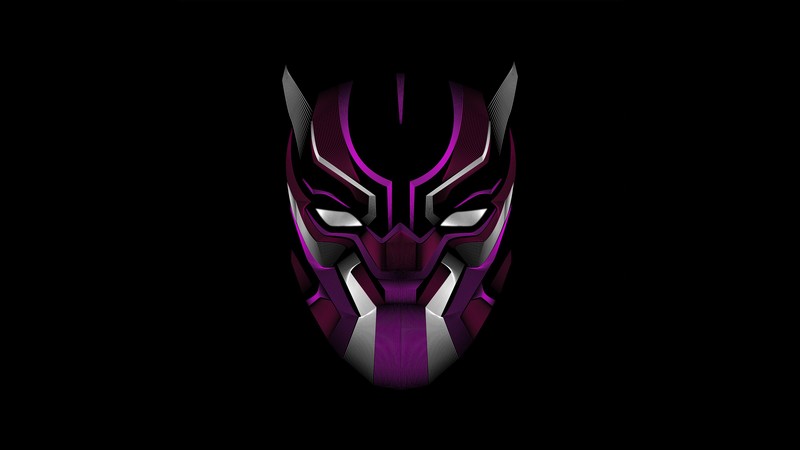 black panther, mask, minimalism, 4k, hd, artwork, artist, digital art, superheroes