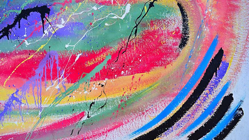spots, splashes, colorful, paint, texture, 4k