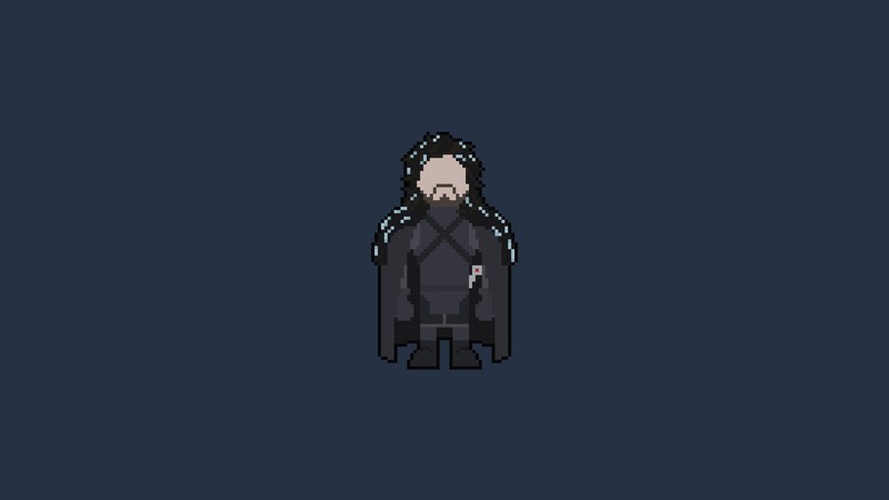 pixel, jon snow, art, hd, 4k, artist, artwork, digital art, superheroes