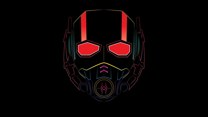 ant man, mask, minimalism, 4k, hd, artwork, digital art, superheroes