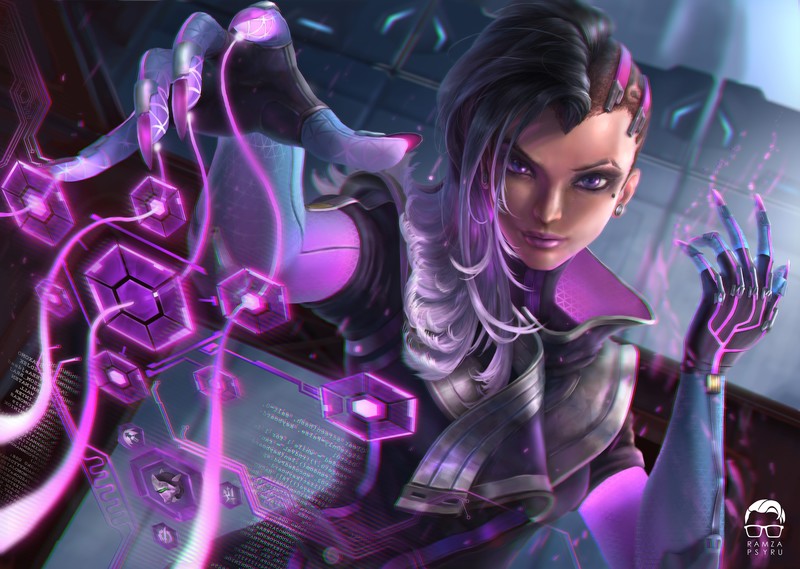 sombra, overwatch, artwork, games, hd, 4k, 5k, deviantart