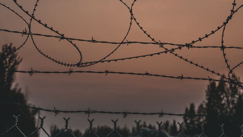 barbed wire, fencing, barbed, spikes, dark, 4k