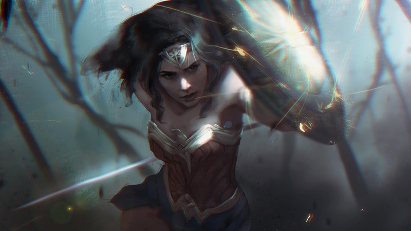 wonder woman, hd, 4k, digital art, deviantart, artwork, digital art