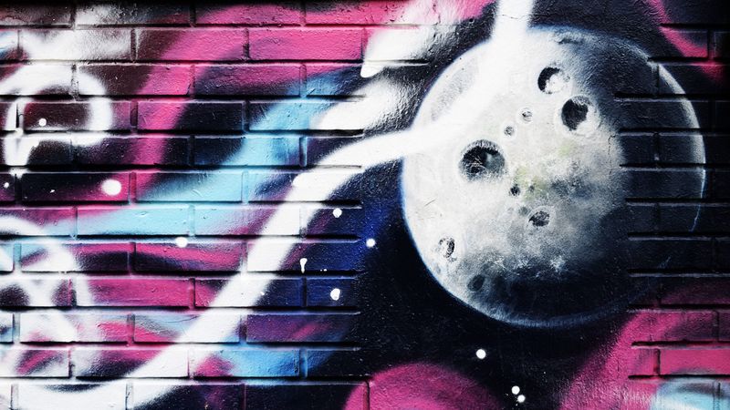 graffiti, wall, paint, colorful, brick, 4k