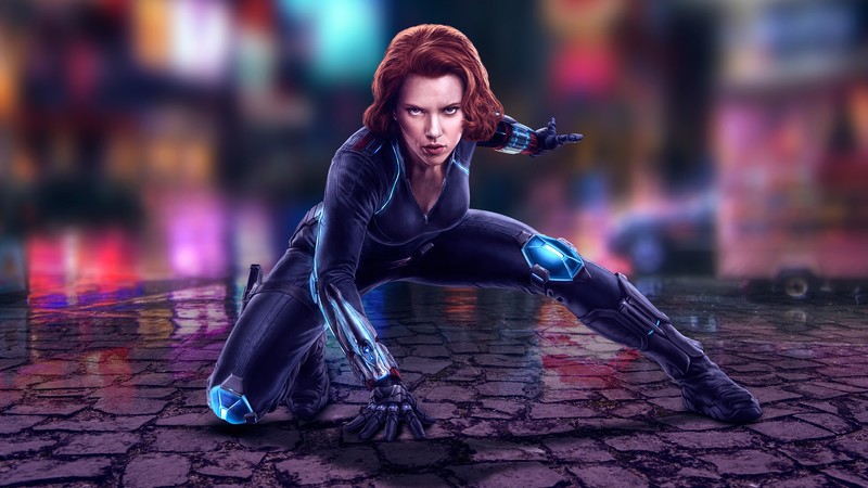 black widow, 4k, hd, superheroes, deviantart, artist, digital art, scarlett johansson