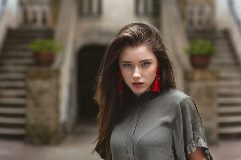 girls, model, depth of field, hd