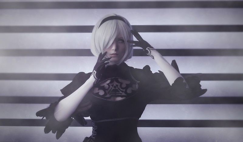nier automata, 2017 games, games, artwork, hd, cosplay, girls, artist