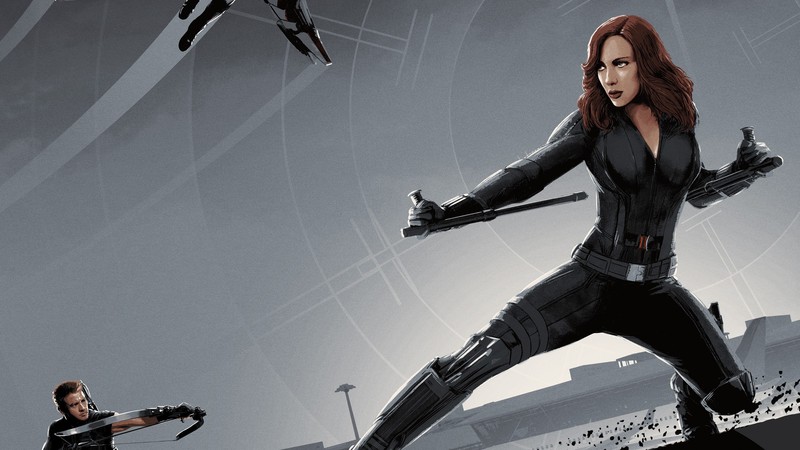 black widow, captain america civil war, hd, artwork, superheroes
